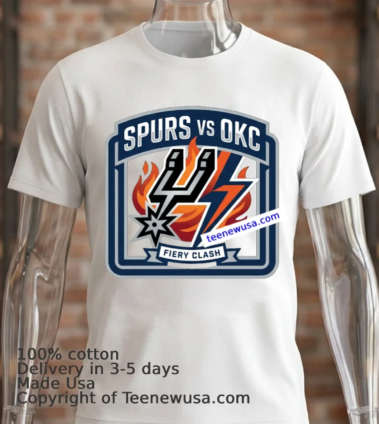 Spurs Vs Okc Fan Sports T Shirt White T Shirt 2
