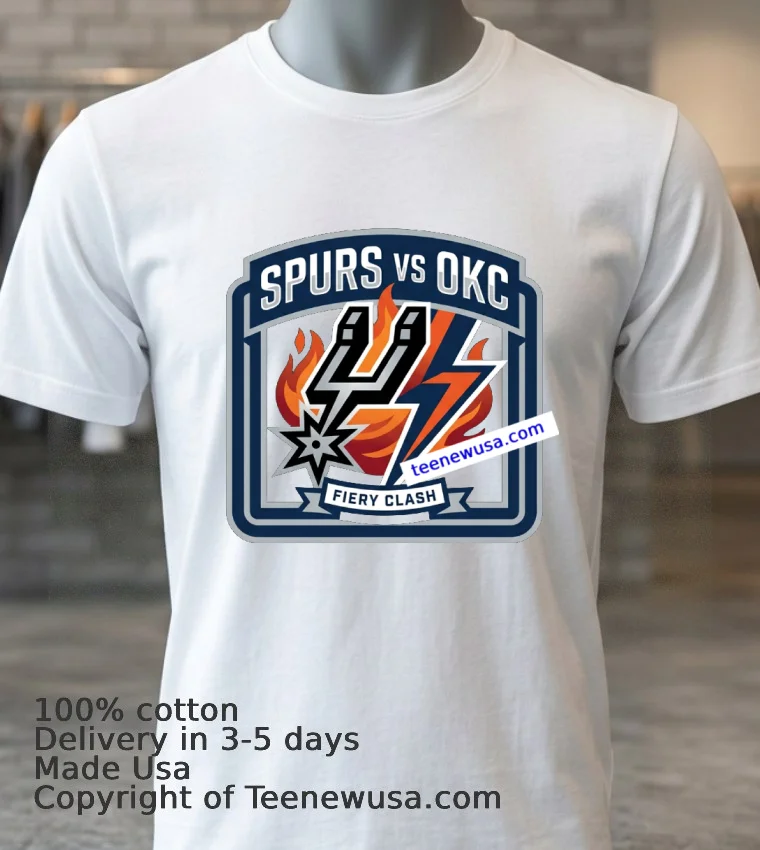 Spurs Vs Okc Fan Sports T Shirt White T Shirt 3