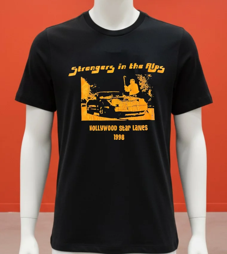 Strangers In The Alps Hollywood Star Lanes 1998 Shirt - balck-shirt Strangers In The Alps Hollywood Star Lanes 1998 Shirt Balck Shirt