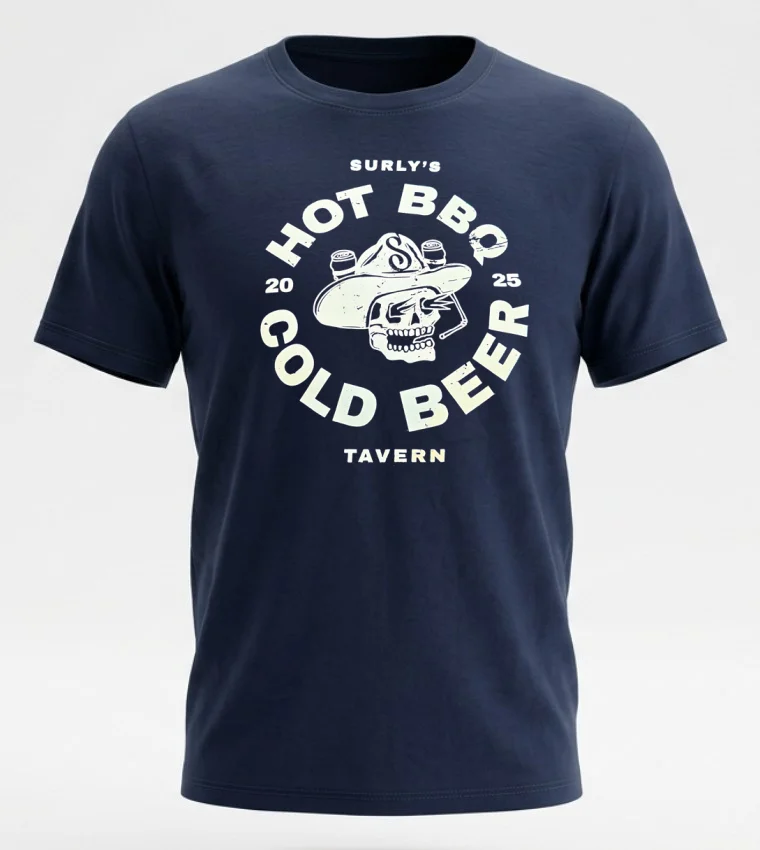 Surlys Hot Bbq Cold Beer 2025 Shirt Navy Shirt 1