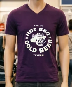 Surly S Hot Bbq Cold Beer 2025 Shirt