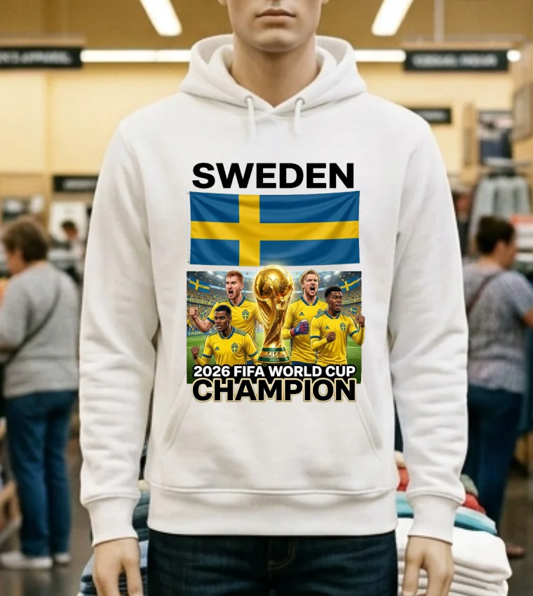 Sweden World Cup 2026 T Shirt - white-t-shirt Sweden World Cup 2026 T Shirt White T Shirt 2