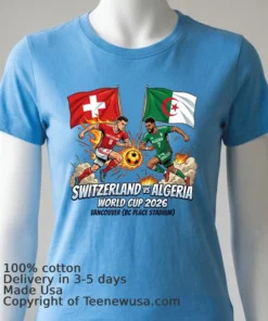 Switzerland Vs Algeria World Cup 2026 In Vancouver (Bc Place) T Shirt