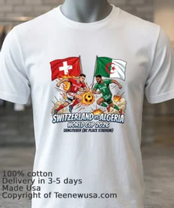 Switzerland Vs Algeria World Cup 2026 In Vancouver (Bc Place) T Shirt