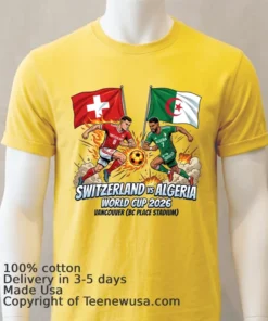 Switzerland Vs Algeria World Cup 2026 In Vancouver (Bc Place) T Shirt