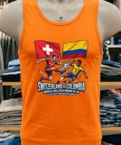 Switzerland Vs Colombia In The Round Of 16 Of The 2026 World Cup T Shirt