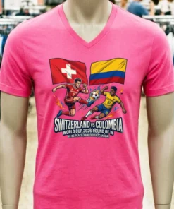 Switzerland Vs Colombia In The Round Of 16 Of The 2026 World Cup T Shirt