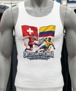 Switzerland Vs Colombia In The Round Of 16 Of The 2026 World Cup T Shirt