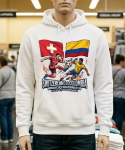 Switzerland Vs Colombia In The Round Of 16 Of The 2026 World Cup T Shirt
