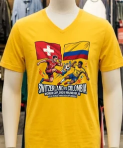 Switzerland Vs Colombia In The Round Of 16 Of The 2026 World Cup T Shirt