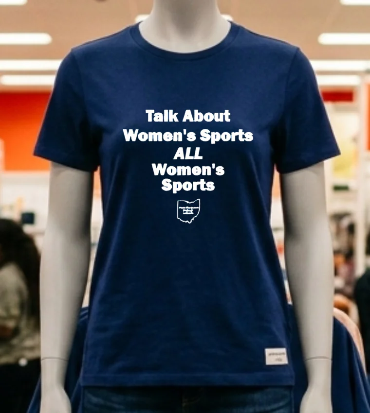 Talk About Women S Sports All Women S Sports Shirt - navy-shirt Talk About Womens Sports All Womens Sports Shirt Navy Shirt