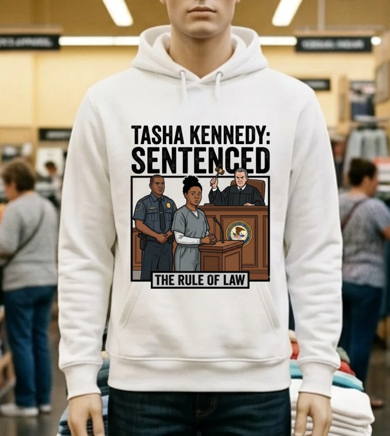 Tasha Kennedy, 33, Has Been Arrested And Charged T Shirt - white-t-shirt Tasha Kennedy 33 Has Been Arrested And Charged T Shirt White T Shirt 2