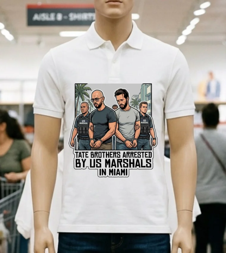 Tate Brothers Arrested By Us Marshals In Miami T Shirt White T Shirt 2