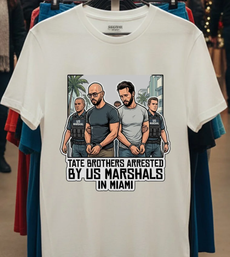 Tate Brothers Arrested By Us Marshals In Miami T Shirt White T Shirt