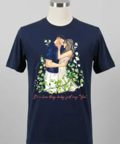 Taylor And Travis Kelce It S A Love Story Baby Just Say Yes Shirt
