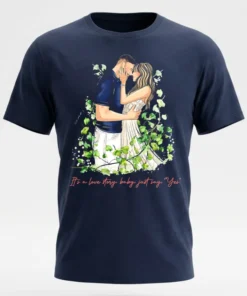 Taylor And Travis Kelce It S A Love Story Baby Just Say Yes Shirt