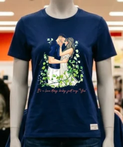 Taylor And Travis Kelce It S A Love Story Baby Just Say Yes Shirt