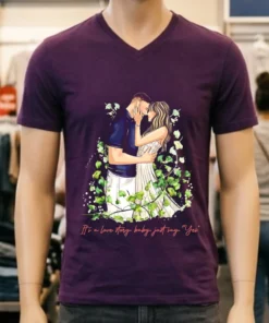 Taylor And Travis Kelce It S A Love Story Baby Just Say Yes Shirt