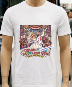 Taylor Swift And Travis Kelce Are Happily Celebrating Their Wedding At Madison Square Garden T Shirt