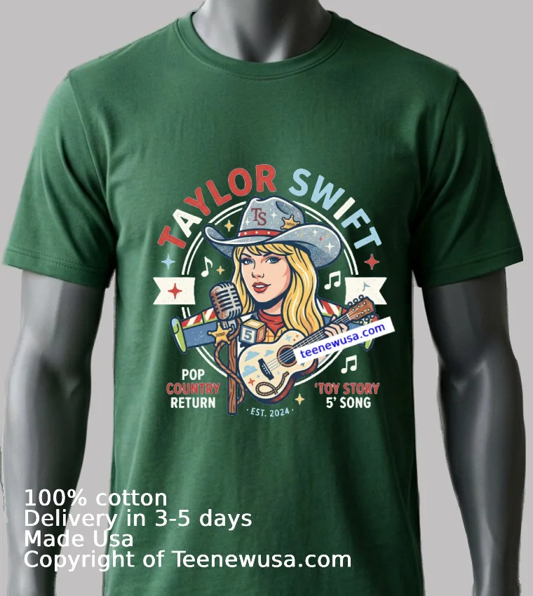 Taylor Swifts Toy Story 5 Song Is A Return To Pop Country T Shirt Green Shirt