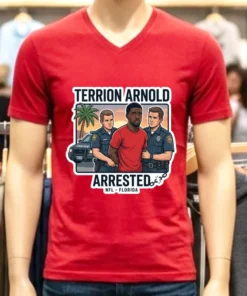 Terion Arnold (Detroit Lions Player) Arrested On Charges Of Armed Robbery And Kidnapping T Shirt
