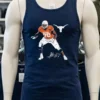 Texas Football Kelvin Banks Superstar Pose Player Signature Shirt Navy Shirt 1