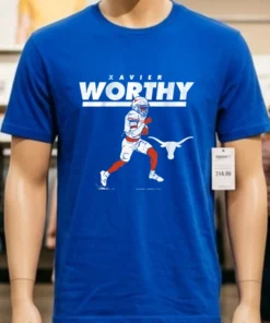 Texas Football Xavier Worthy Superstar Pose Player Shirt