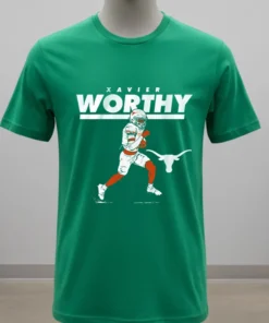 Texas Football Xavier Worthy Superstar Pose Player Shirt