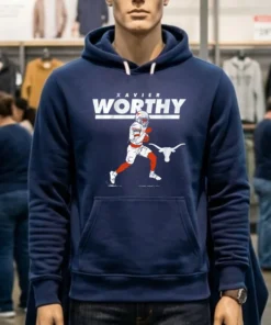 Texas Football Xavier Worthy Superstar Pose Player Shirt