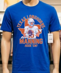 Texas Longhorns Arch Manning Hook Em Cartoon Shirt
