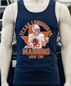 Texas Longhorns Arch Manning Hook Em Cartoon Shirt