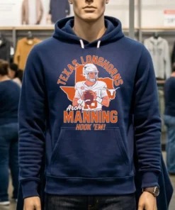 Texas Longhorns Arch Manning Hook Em Cartoon Shirt