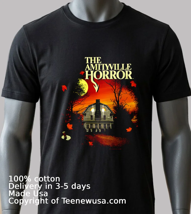 The Amityville Horror House Movie Shirt - balck-shirt 2 The Amityville Horror House Movie Shirt Balck Shirt 2