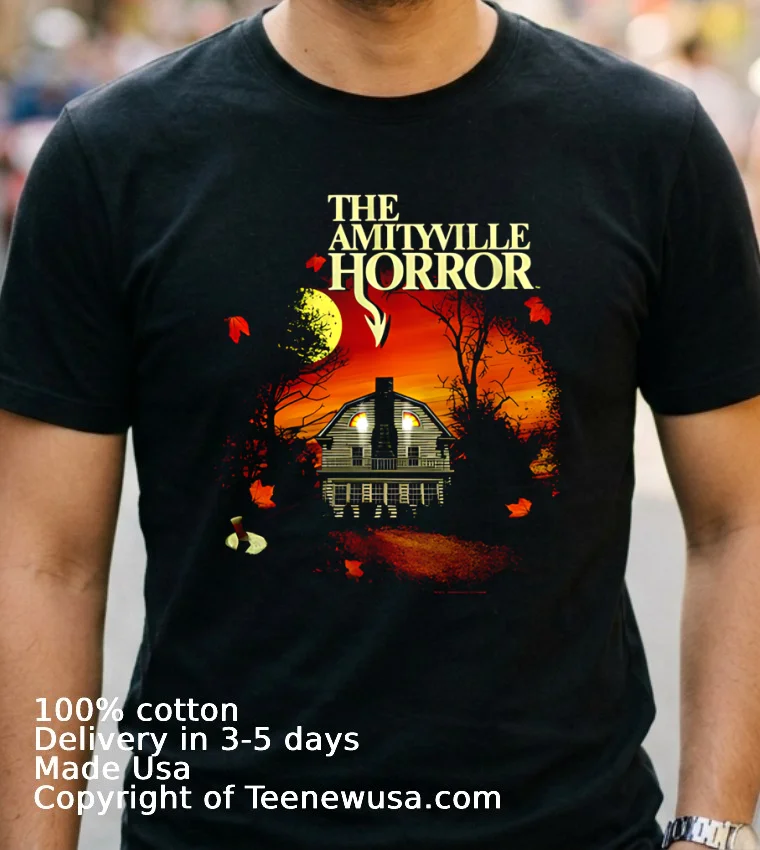 The Amityville Horror House Movie Shirt - navy-shirt 2 The Amityville Horror House Movie Shirt Navy Shirt 2