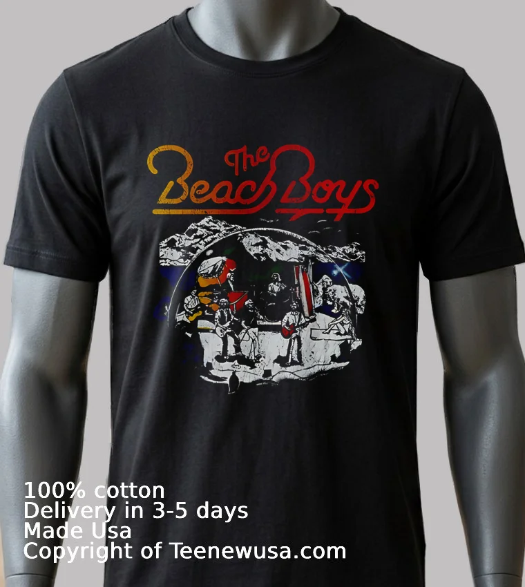 The Beach Boys Live Drawing Vintage Shirt - balck-shirt 2 The Beach Boys Live Drawing Vintage Shirt Balck Shirt 2