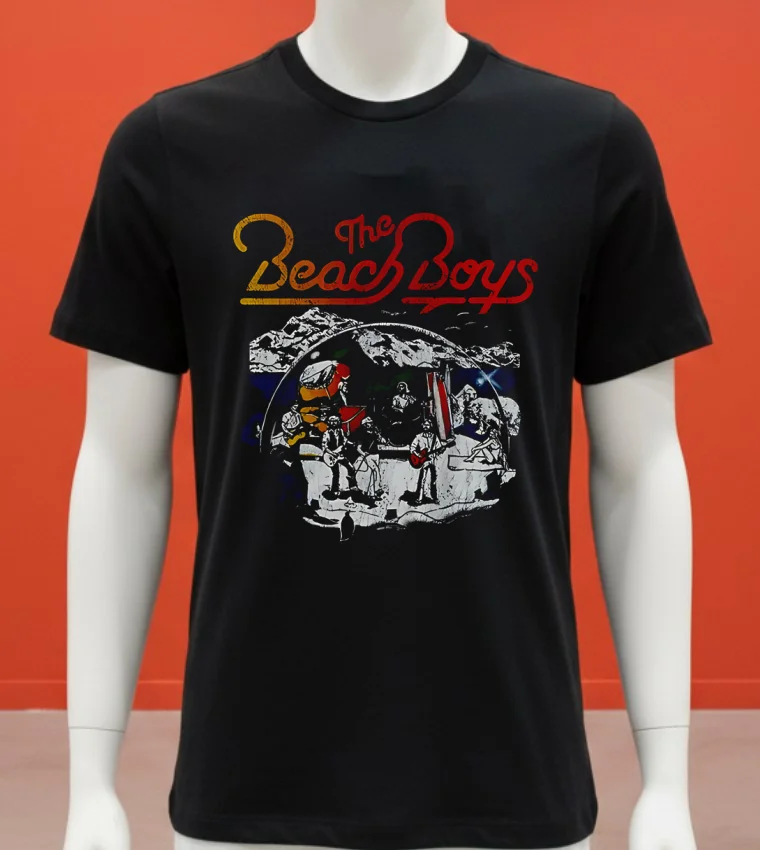 The Beach Boys Live Drawing Vintage Shirt - balck-shirt The Beach Boys Live Drawing Vintage Shirt Balck Shirt