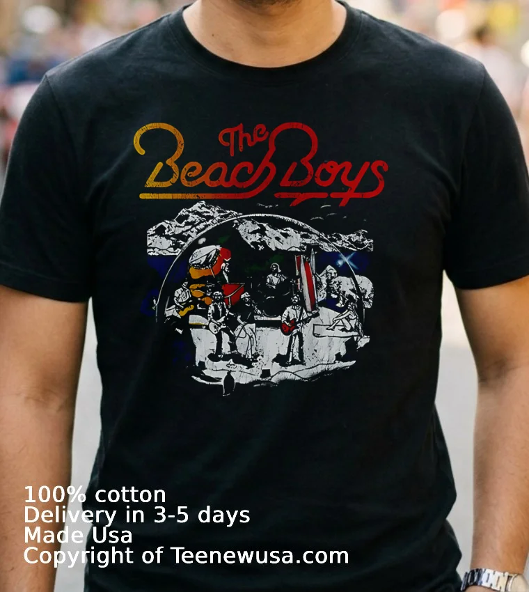 The Beach Boys Live Drawing Vintage Shirt Navy Shirt 2