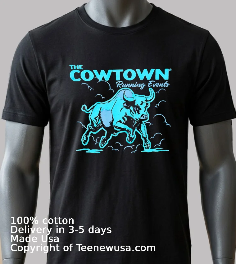 The Cowtown Running Events 2026 Shirt Balck Shirt 2