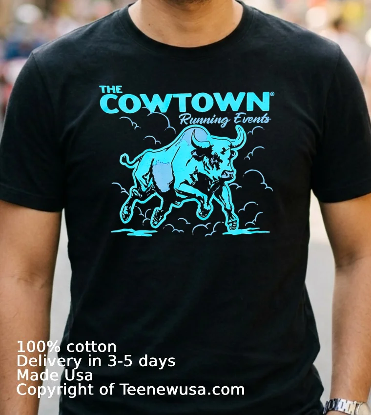 The Cowtown Running Events 2026 Shirt - navy-shirt 2 The Cowtown Running Events 2026 Shirt Navy Shirt 2