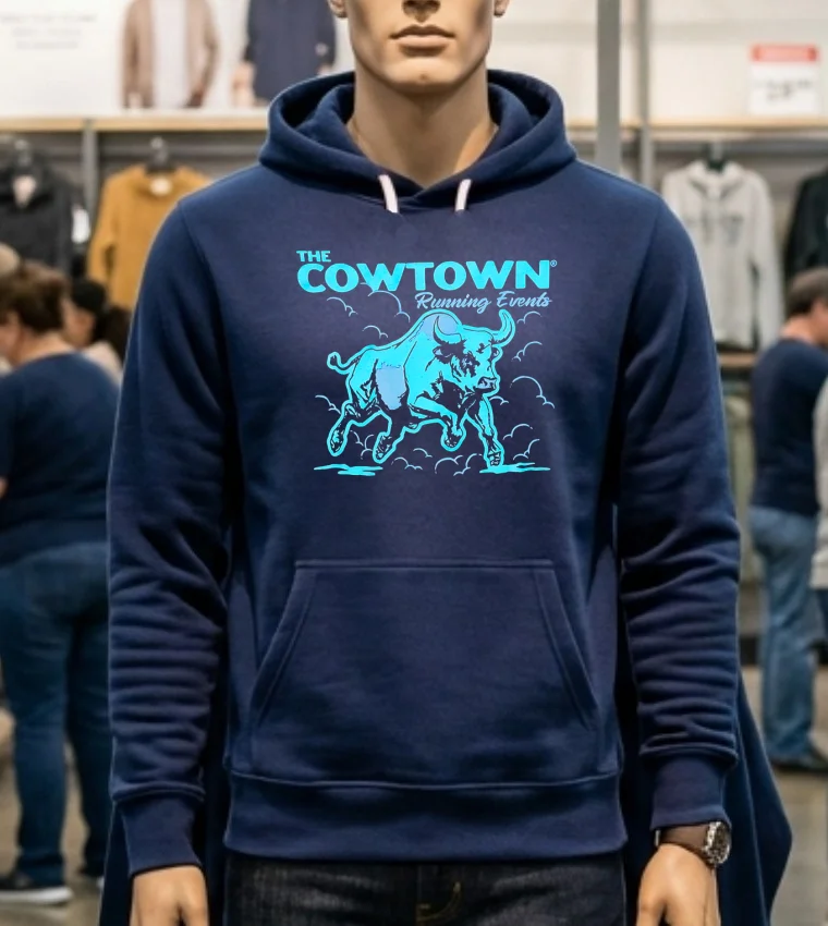 The Cowtown Running Events 2026 Shirt - navy-shirt The Cowtown Running Events 2026 Shirt Navy Shirt