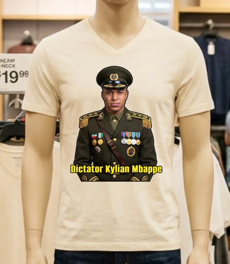 The Dictator Kylian Mbappe World Cup 2026 T Shirt - white-t-shirt The Dictator Kylian Mbappe World Cup 2026 T Shirt White T Shirt 2