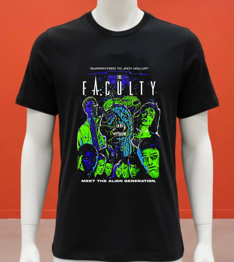 The Faculty Meet The Alien Generation Sci Fi Thriller Graphic Shirt Balck Shirt