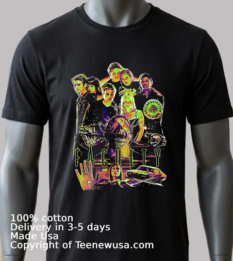 The Faculty Sci Fi Thriller Graphic Shirt Balck Shirt 2