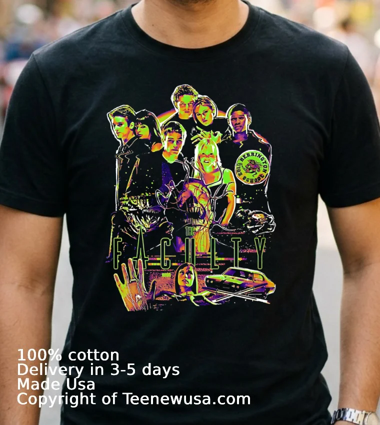 The Faculty Sci Fi Thriller Graphic Shirt - navy-shirt 2 The Faculty Sci Fi Thriller Graphic Shirt Navy Shirt 2