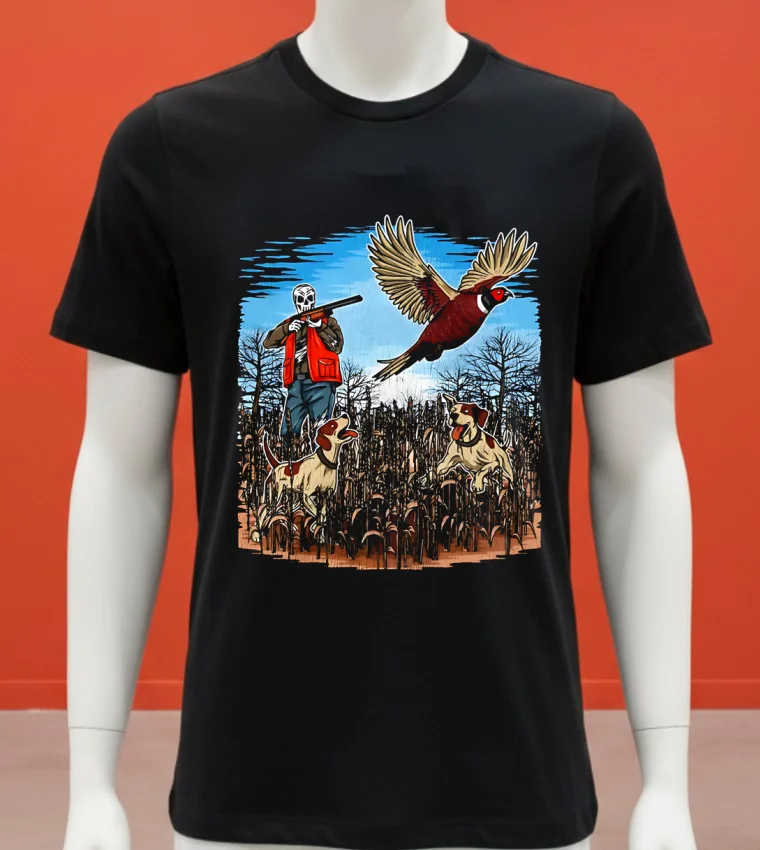 The Final Flush Hunter Skeleton Shirt Balck Shirt