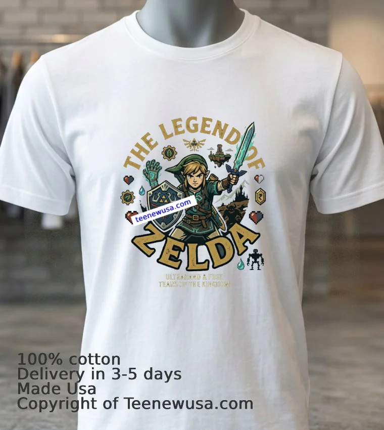 The Legend Of Zelda T Shirt - white-t-shirt 3 The Legend Of Zelda T Shirt White T Shirt 3