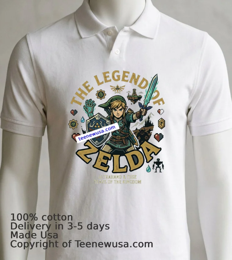 The Legend Of Zelda T Shirt - white-t-shirt 7 The Legend Of Zelda T Shirt White T Shirt 7