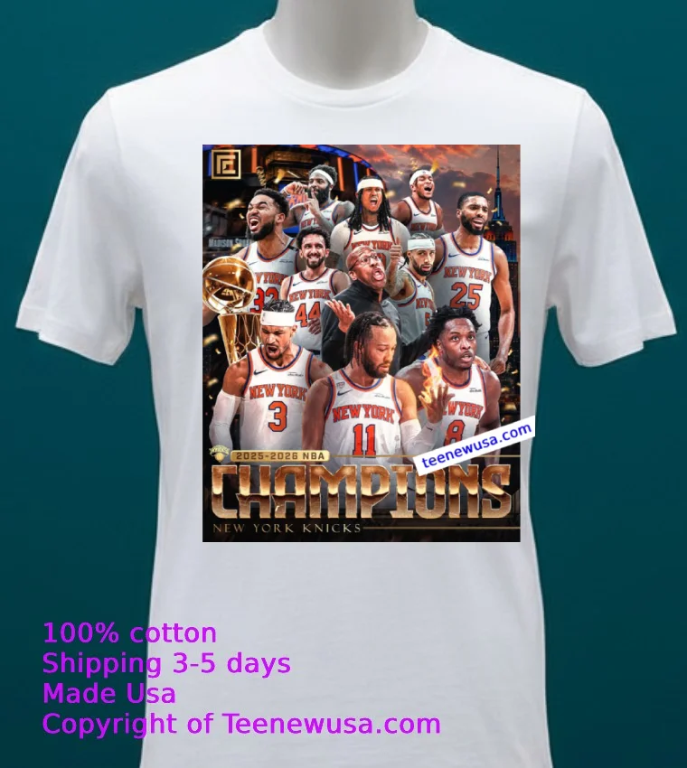 The New York Knicks Are Your 2026 Nba Champions For The First Time In 53 Years T Shirt White T Shirt 20