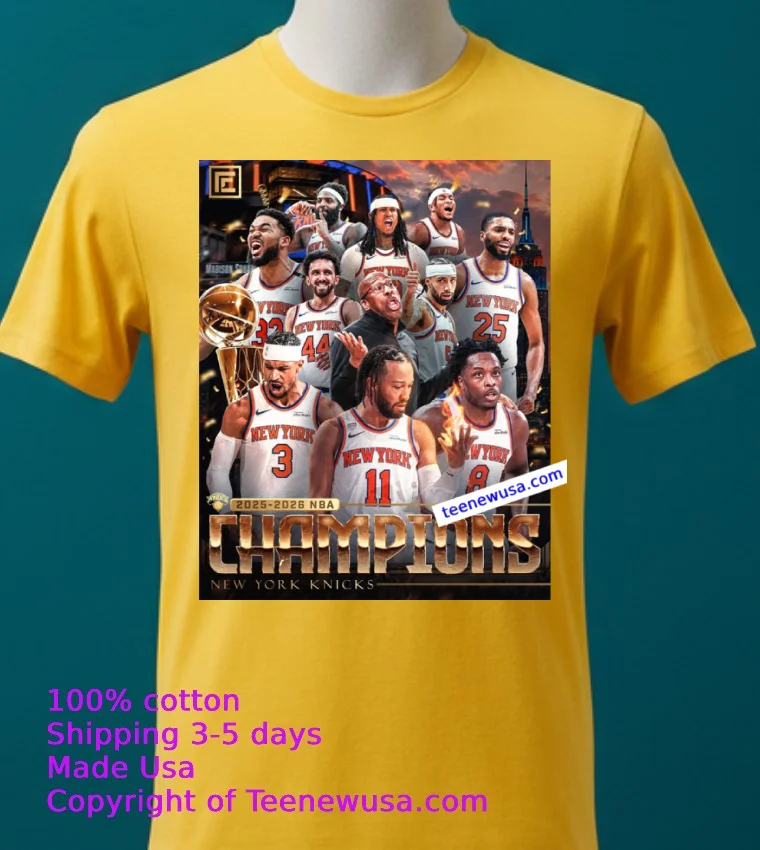 The New York Knicks Are Your 2026 Nba Champions For The First Time In 53 Years T Shirt - yellow-t-shirt 2 The New York Knicks Are Your 2026 Nba Champions For The First Time In 53 Years T Shirt Yellow T Shirt 2