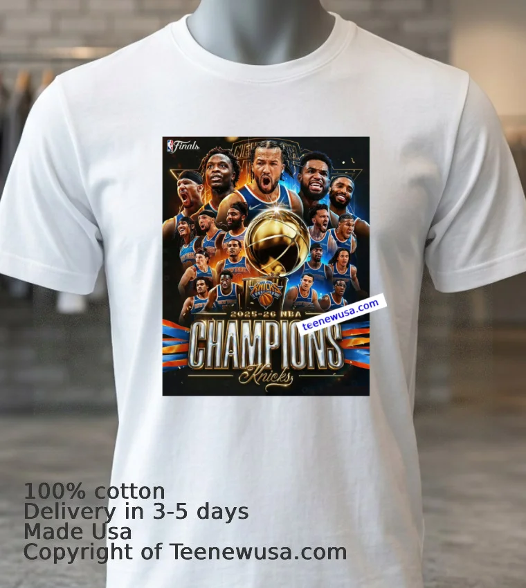 The New York Knicks Won The 2026 Nba Championship After 53 Years T Shirt White T Shirt 3